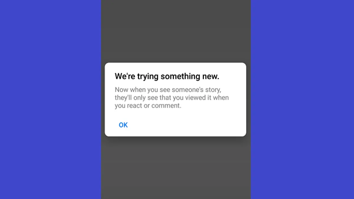 Facebook Stories view count