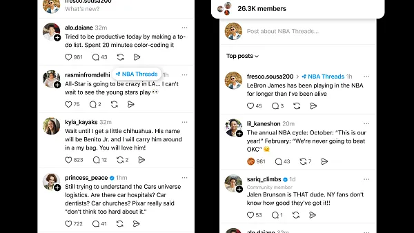 Threads communities