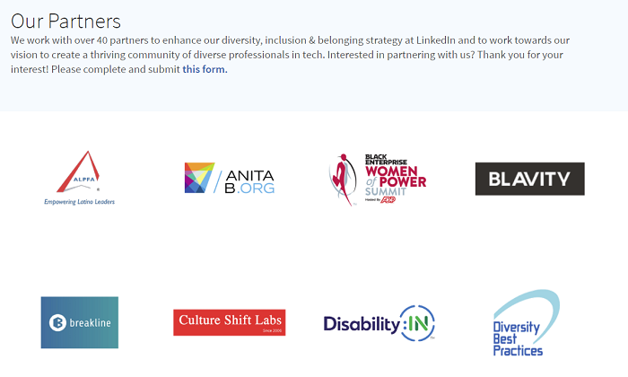 LinkedIn underrepresented