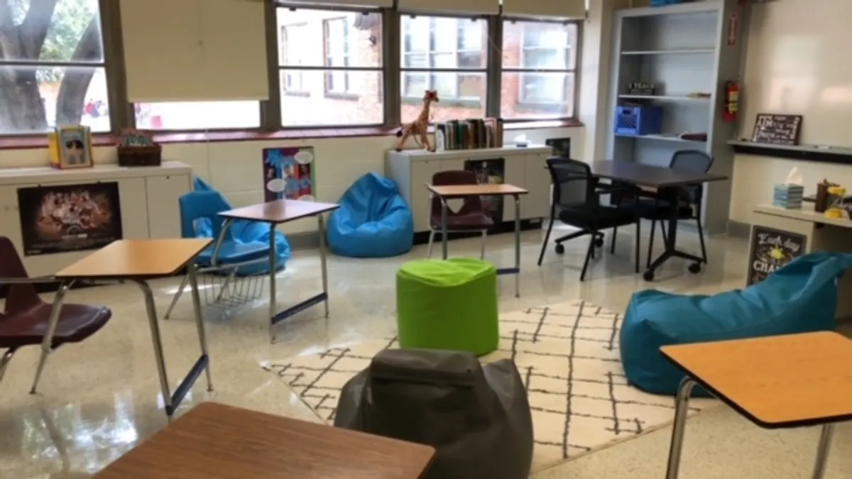 A Reset Center classroom in Texas' Dallas Independent School District.