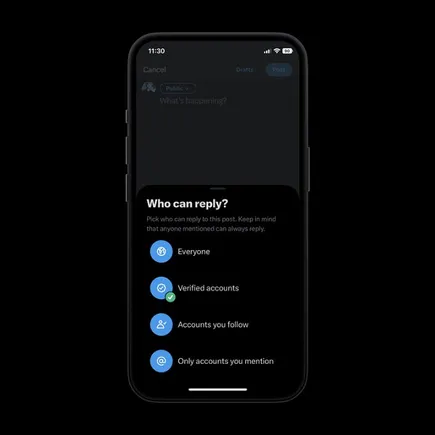 X Launches Option To Restrict Post Replies To Verified Users | Social ...