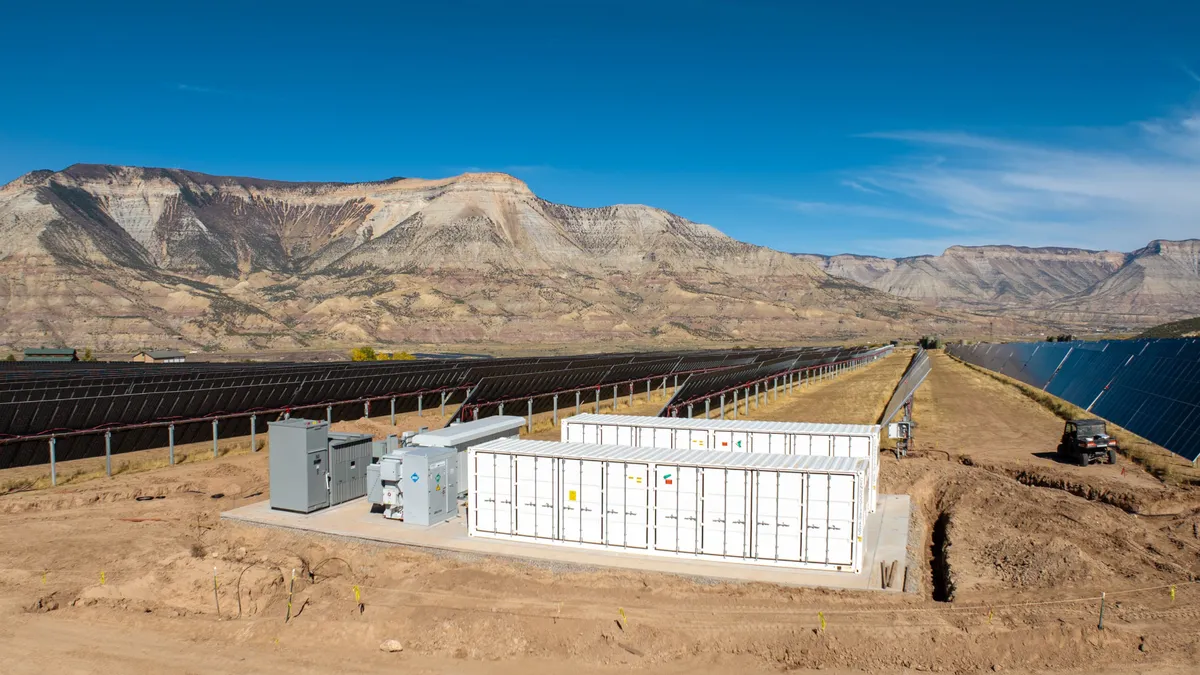 The High Mesa solar and storage project in Garfield County, Colorado.