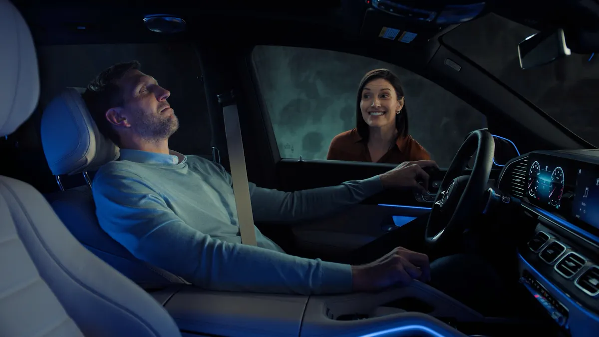 Dirk Nowitzki in a Mercedes Benz car on Amazon Prime Video