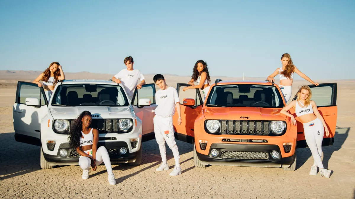 Jeep touts Renegade SUV in social campaign starring Now United