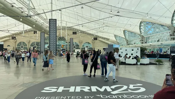 SHRM 2025 attendees walking at the San Diego Convention Center