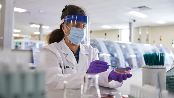 A technician performing tests at Labcorp