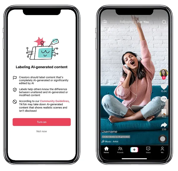 TikTok AI labels