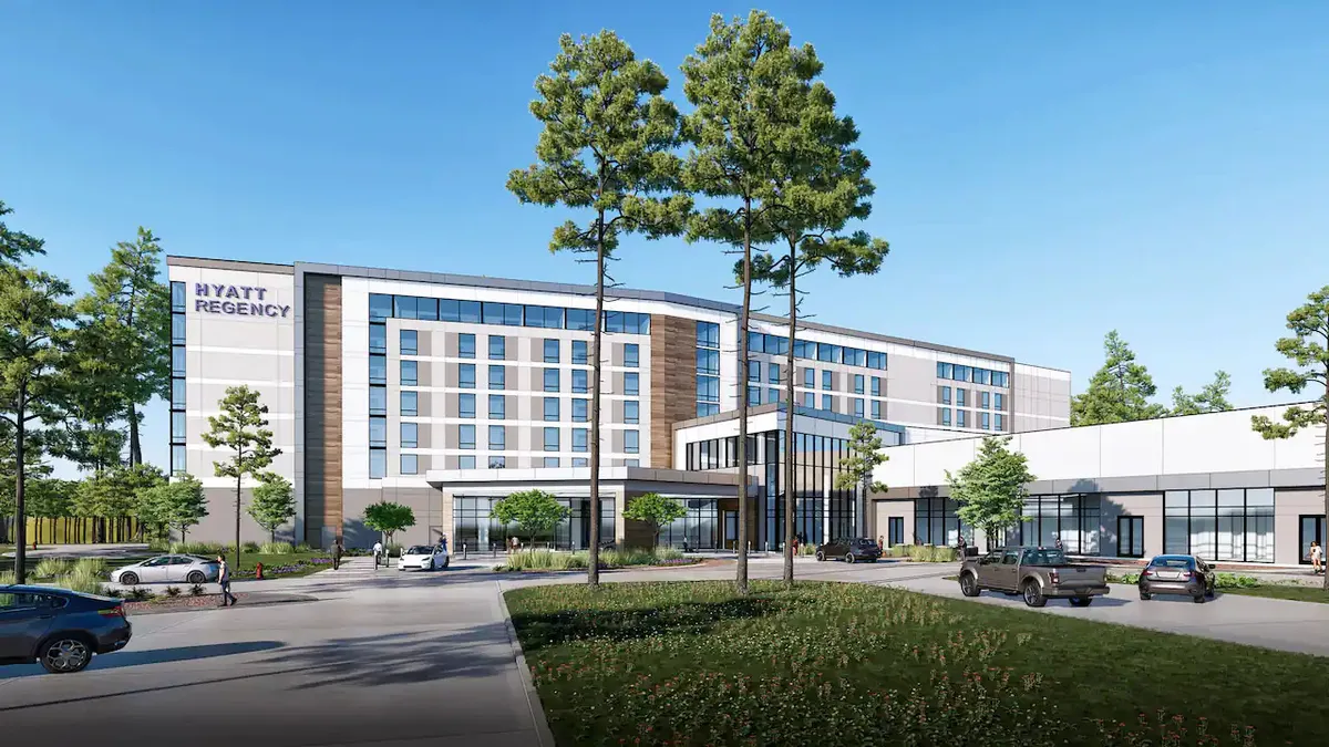 A rendering of the Hyatt Regency Conroe.