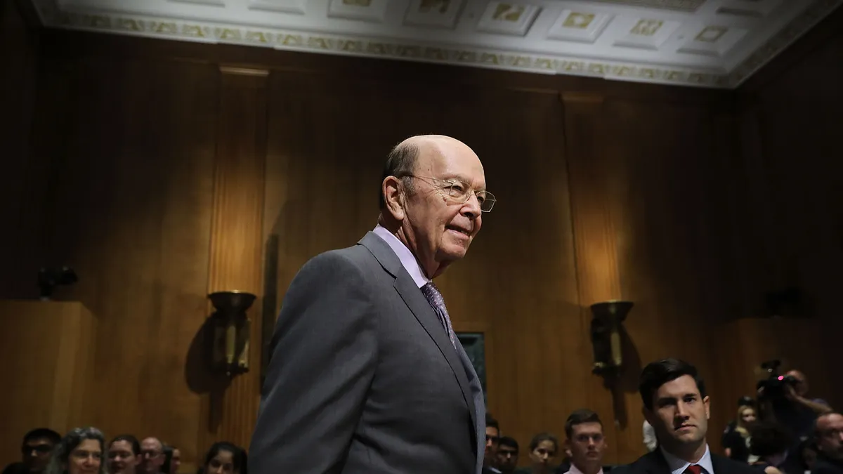 A photo of former U.S. Commerce Secretary Wilbur Ross