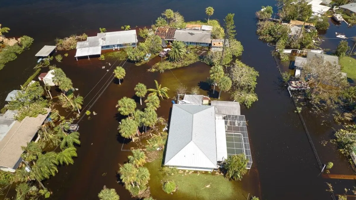 Aerial view of South Florida community