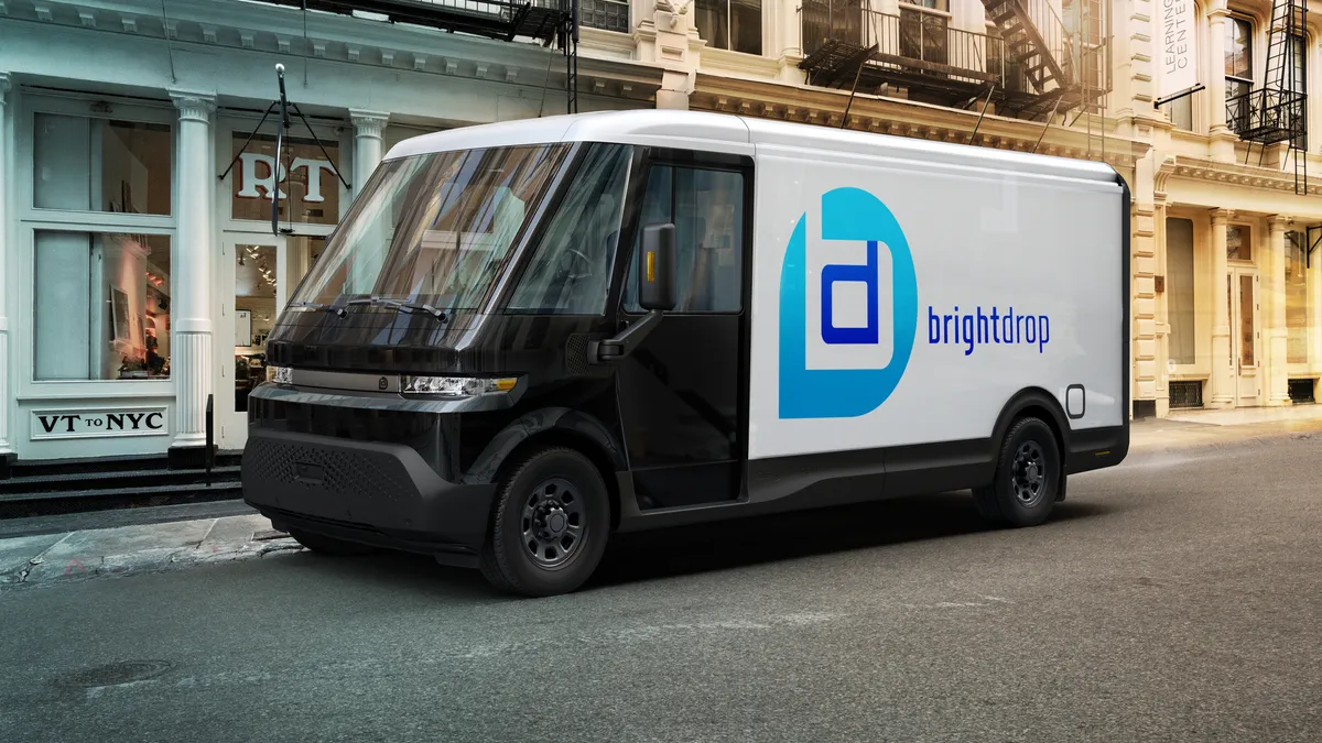 BrightDrop EV600 battery-electric commercial delivery vehicle.