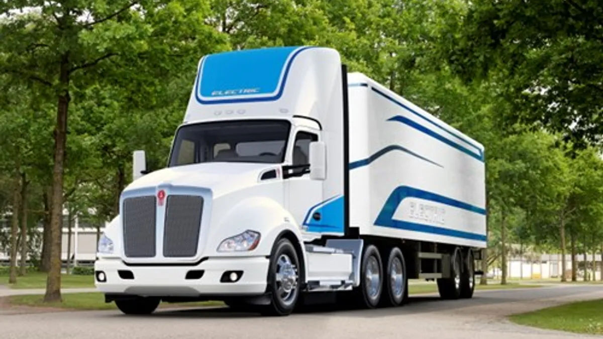 Kenworth's first battery-electric truck