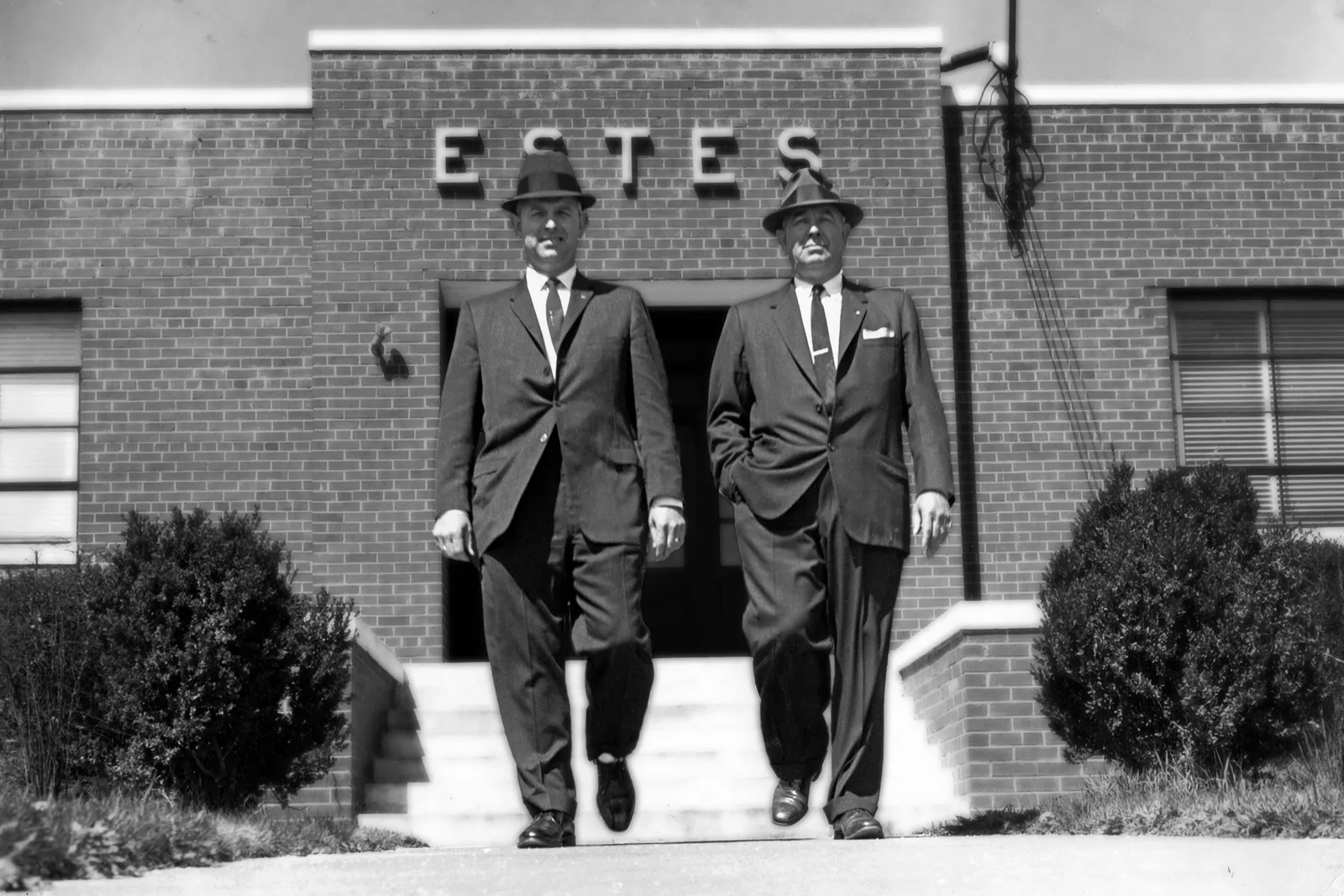 Robey Estes, left, succeeded his father, W.W. Estes, in running their family company.