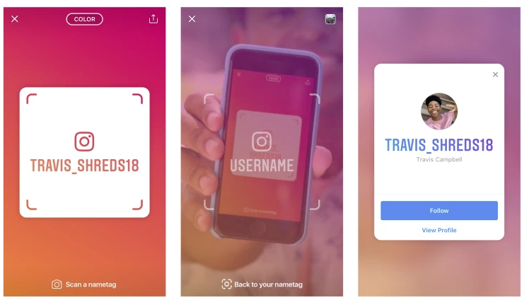 Instagram's nametag codes