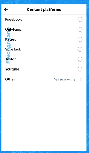 Twitter Super Follow options