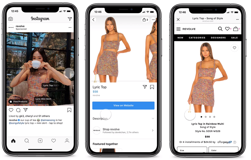 Instagram in-app purchase ads