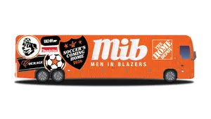 Home Depot Men in Blazers bus
