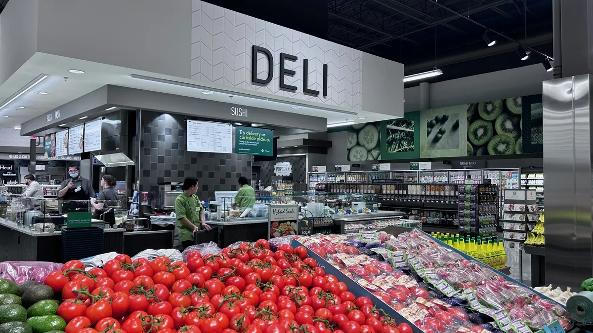 Deli at a grocery store.