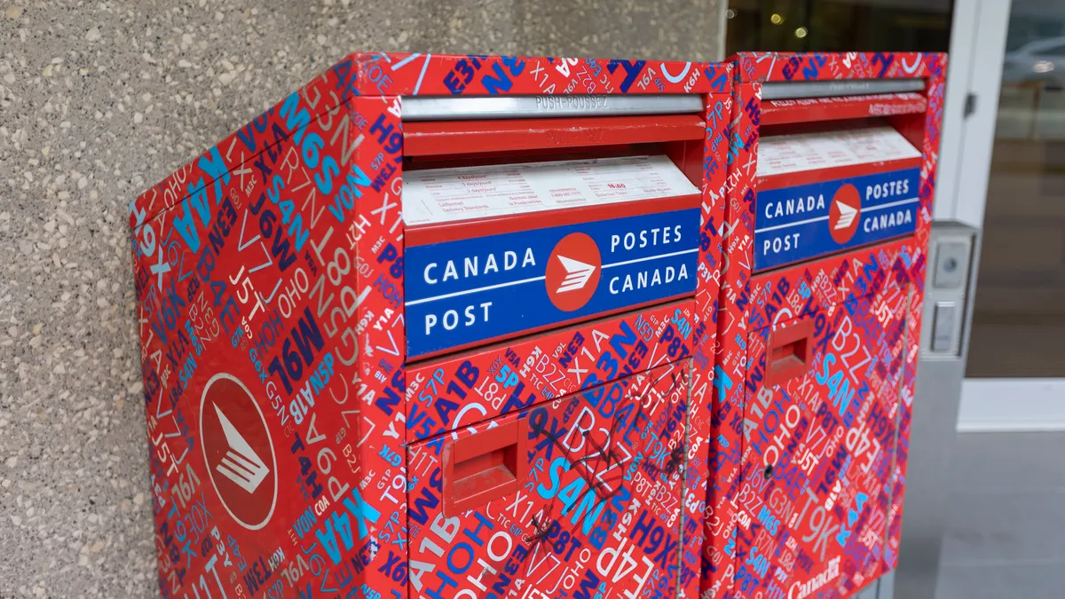 A Canada Post mailbox in Vancouver.