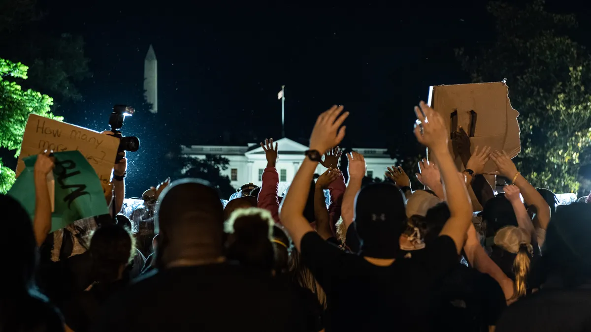 A protest in Washington DC