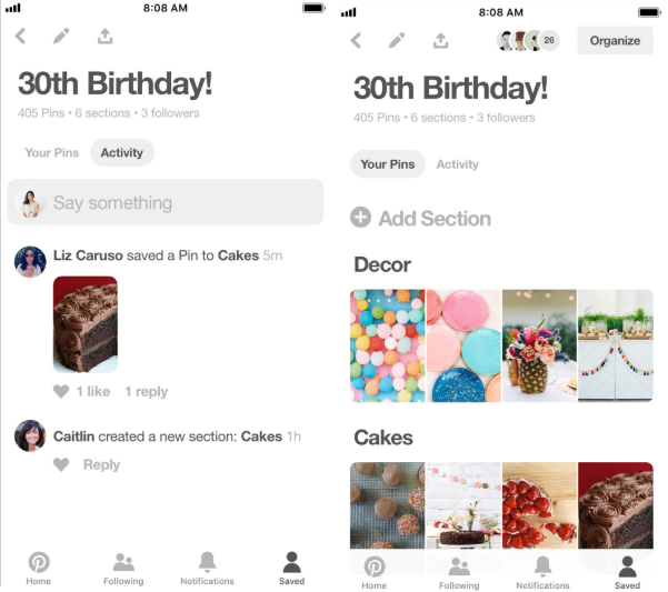 Pinterest group collaboration tools in action