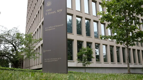 The Theodore Roosevelt Federal Building that houses the Office of Personnel Management headquarters in Washington, D.C.