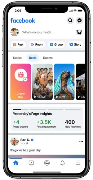 Facebook Creator Pages update
