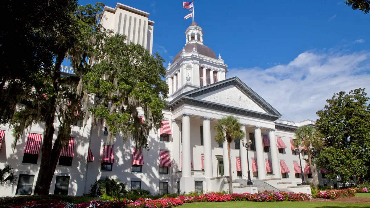 View of the Florida State Capitol in Tallahassee