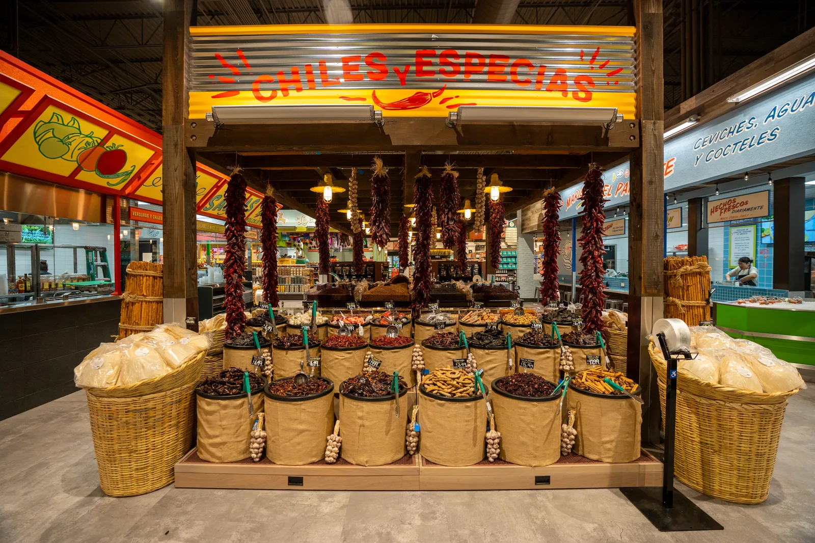 Interior of a grocery store