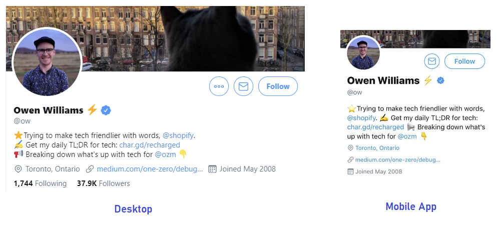 Twitter line breaks