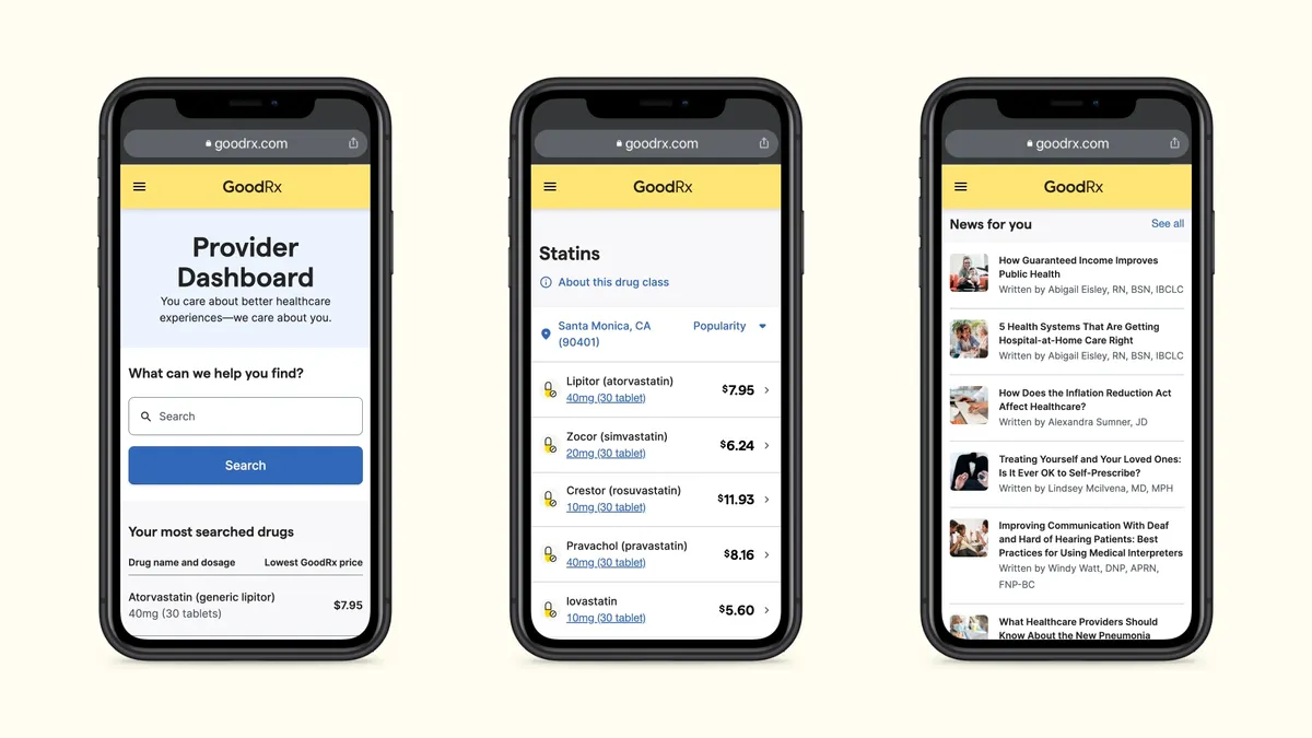 GoodRx's provider mode platform