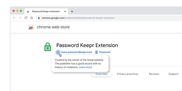 Google Chrome web store badges