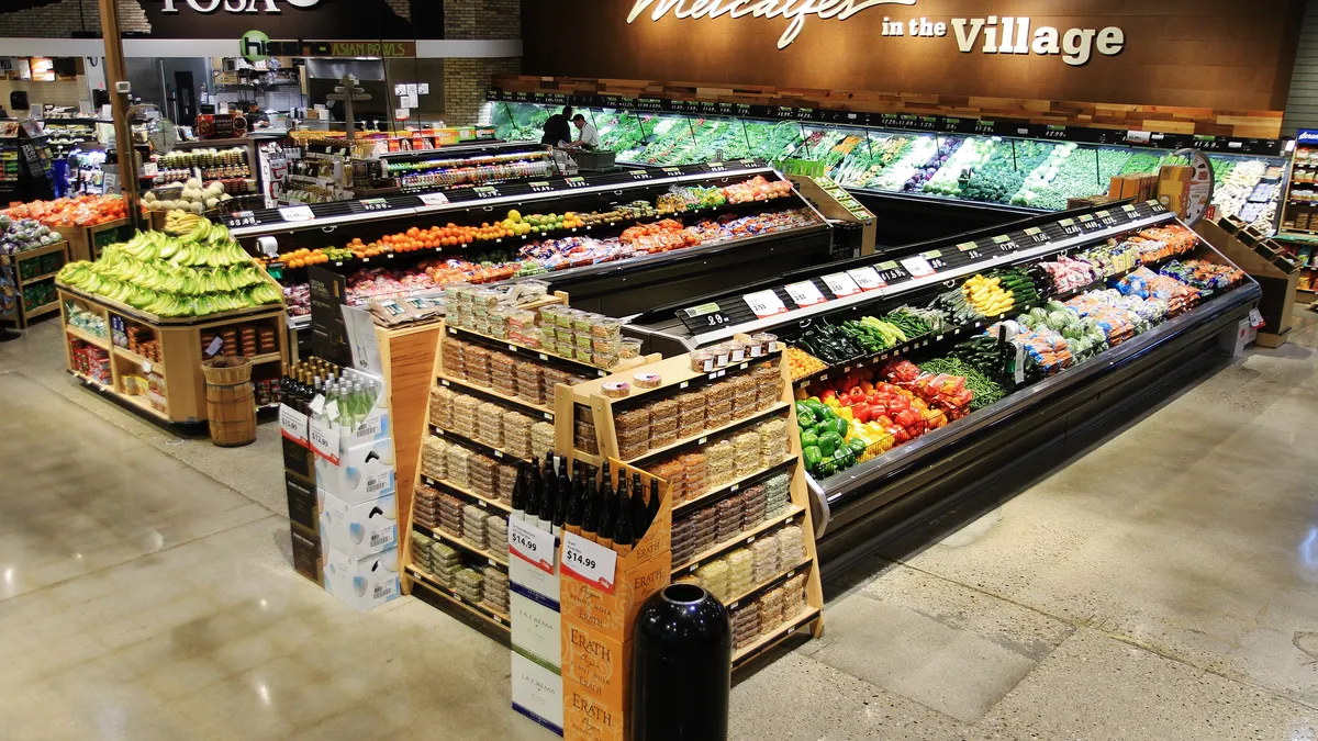 Interior of Metcalfe's Market store in Wauwatosa, Wisconsin