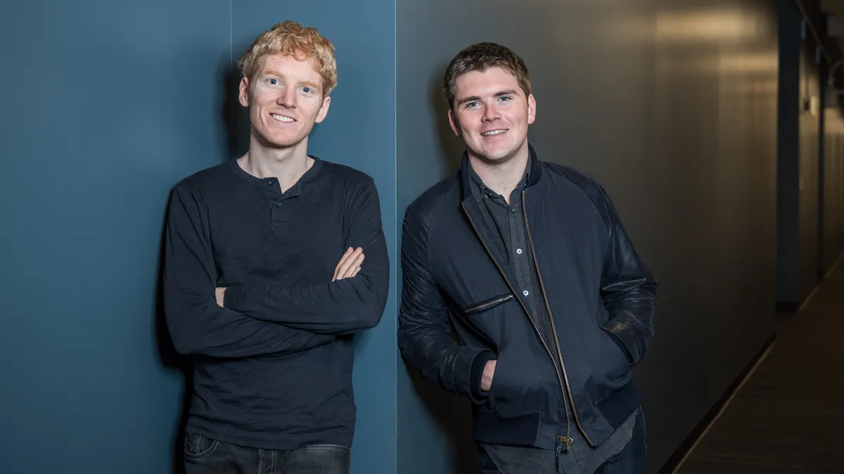 Patrick and John Collison, Stripe co-founders