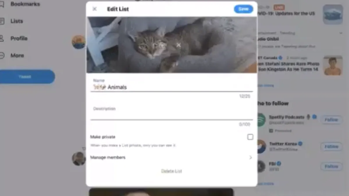Twitter lists