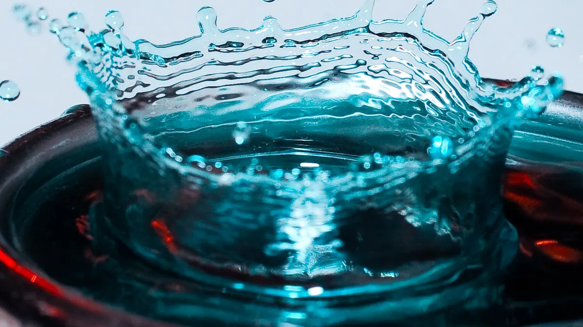 blue liquid