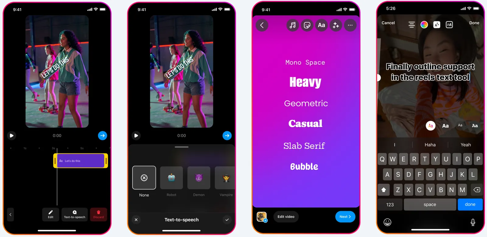 Meta creation updates