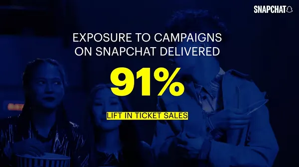 Snapchat movie ticket sales