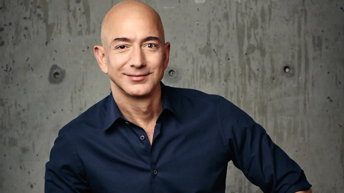 A headshot of Jeff Bezos.