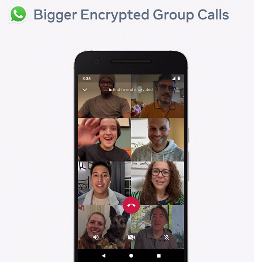 WhatsApp video group calls