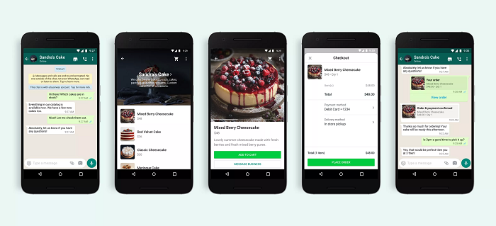 WhatsApp business profile example