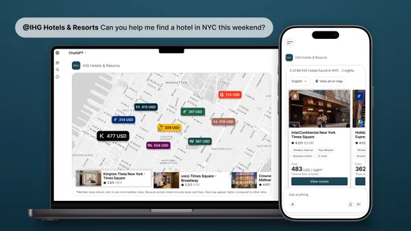 IHG Chat GPT app functioning