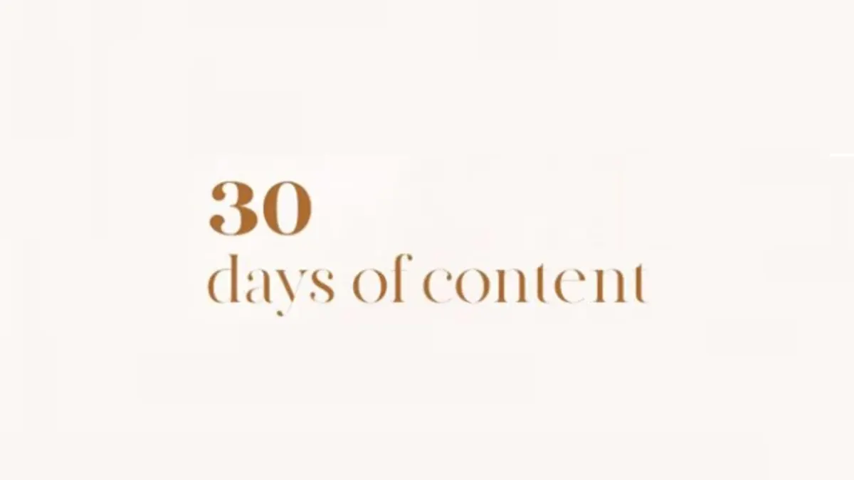 30 Content Prompts