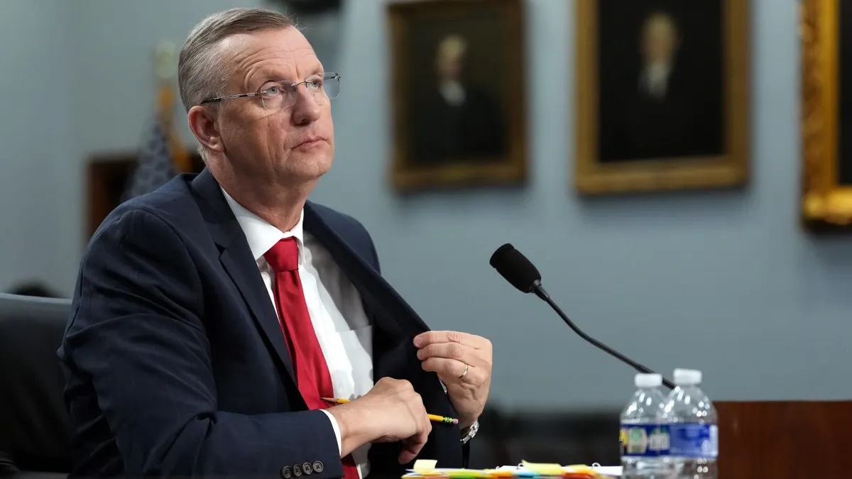 Veterans Affairs Secretary Doug Collins testifies before the House Appropriations Committee Subcommittee on Military Construction, Veterans Affairs, and Related Agencies in the Rayburn House Office Building on May 15, 2025 in Washington, DC.