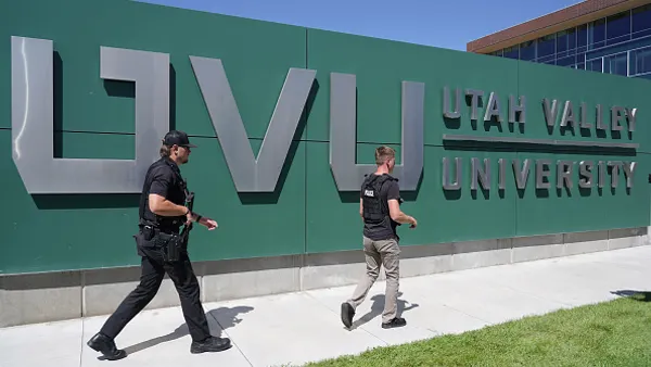 Charlie Kirk, Losee Center building, campus security