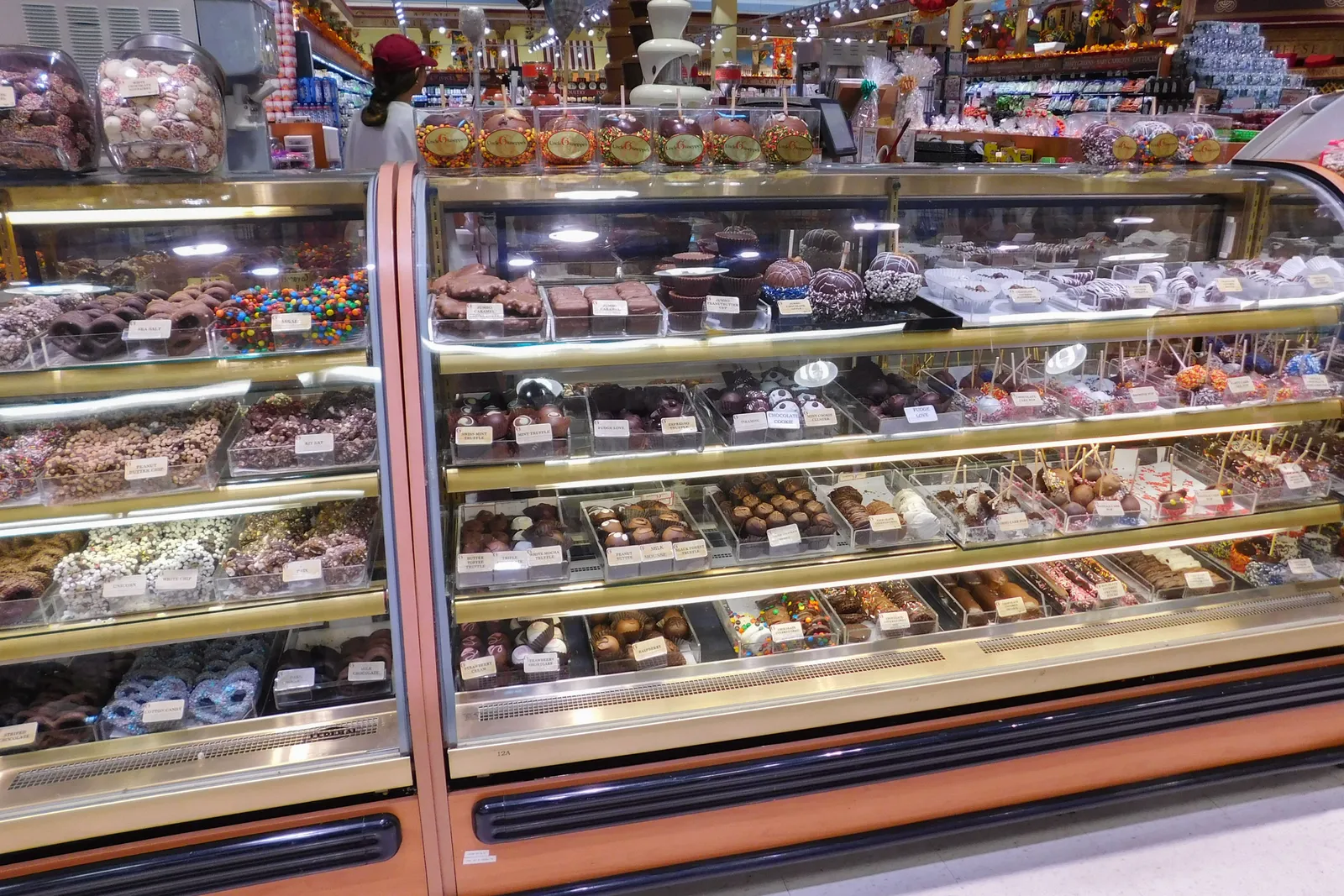 Candy counter at a grocery store