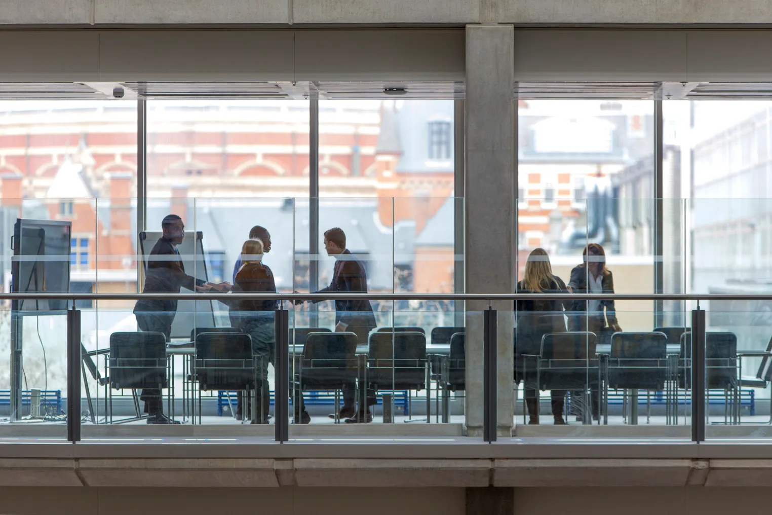 an exterior shot of a meeting room