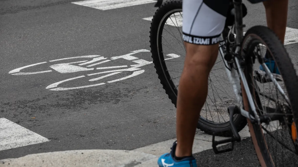 bike lane, bicycle