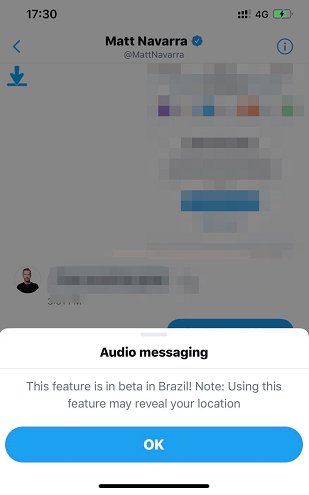 Twitter audio DMs