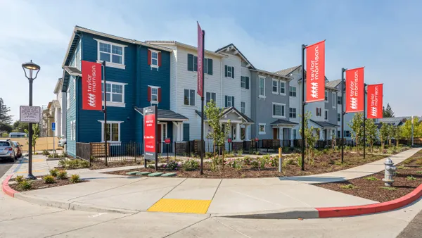 New multi-oloroed townhomes.